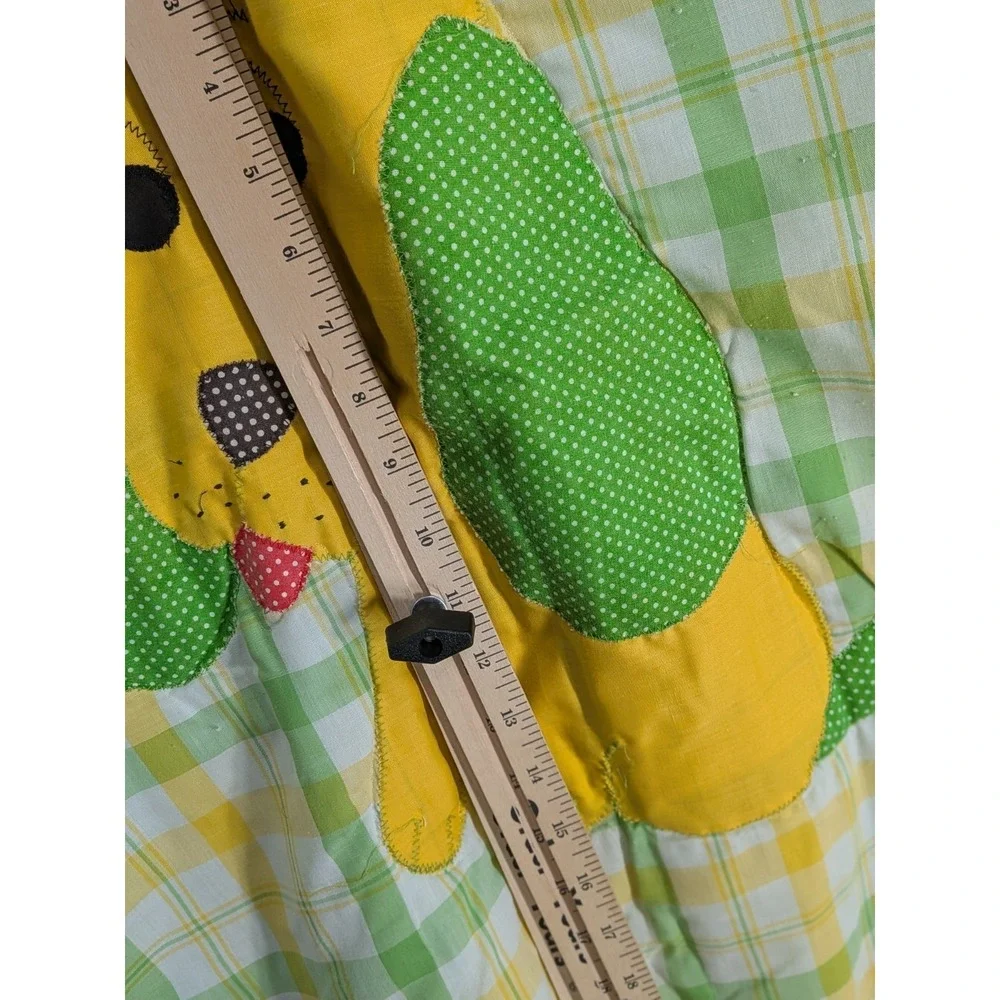 READ& SEE SET 3😍Vintage 90's Red Calliope Bedding Baby Quilt Gender Neutral Dog